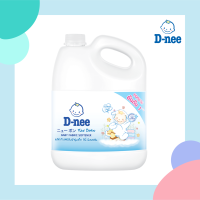 D-NEE ดีนี่ น้ำยาปรับผ้านุ่ม สำหรับเด็กแรกเกิด New Born กลิ่น Cotton Soft สีขาว แกลลอน ปริมาณ 2800 มล.