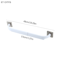 ET CITYS ราวแขวนผ้าขนหนูมีกาวในห้องน้ำชั้นวางผ้าขนหนูติดผนังที่แขวนติดผนังที่วางแก้วแบบดูดสำหรับห้องน้ำห้องครัวห้องน้ำ