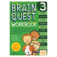 Brain quest Workbook Grade 3 grade 3 BQ General Practice Workbook English original brain task intelligence training 8-9 years old American preschool education imported childrens English books