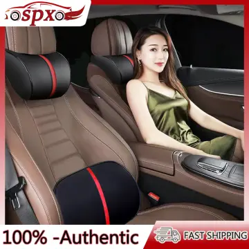 NAPPA Leather Car Seat Rest Cushion Headrest Car Neck Pillows for