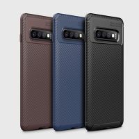 Googlehitech กรณีหรูหราสำหรับกรณีหรูหรา Samsung Galaxy S10 Plus / SamsungGalaxy S10Plus หนังเทียมที่มีความยืดหยุ่นซิลิโคนอ่อนนุ่มกรณี TPU ลิ้นจี่หนังป้องกันรอยขีดข่วนซิลิคอน Auto Focus TPU กลับกรณีสำหรับ Samsung GalaxyS10plus ปกหลังกรณีปกหลัง  6.40 นิ้ว