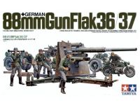 พลาสติก โมเดล ประกอบ  TAMIYA สเกล1/35 German 88mm Gun FlaK 36/37(35017)