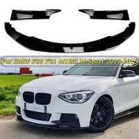 Mgs7ขายดี!!4ชิ้น/เซ็ตสำหรับ BMW 1 F21 F20 M135i Pre LCI M-Sport ตัวแยกกันชนหน้ารถกีฬาตัวกระจายริมฝีปากสปอยเลอร์ชุดตัวรถยาม2012-2015