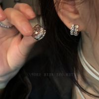 Vivienne Westwood 2023 new popular earrings light luxury diamond earrings niche design high-end earrings zircon sterling silver earrings