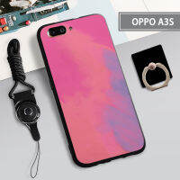 เคสนิ่มสำหรับ A3S OPPO/A5/A12E คลุมทั้งหมดเคสโทรศัพท์2022ใหม่ลายใหม่ป้องกันการตกหล่นป้องกันการขีดข่วนฝามีที่ถือวงแหวนโทรศัพท์และเชือก