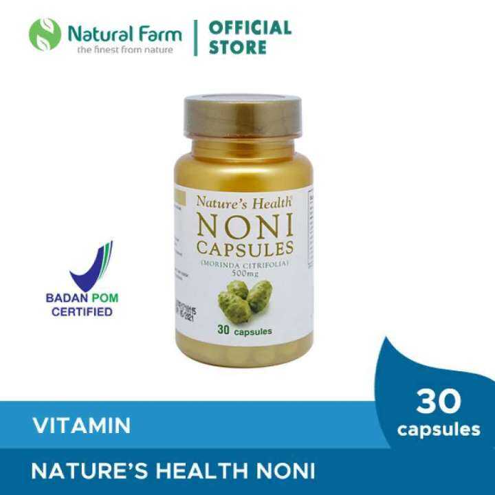 NATURE'S NATURES NATURE HEALTH NONI CAPSULES 500 MG IMUNITAS DAYA TAHAN