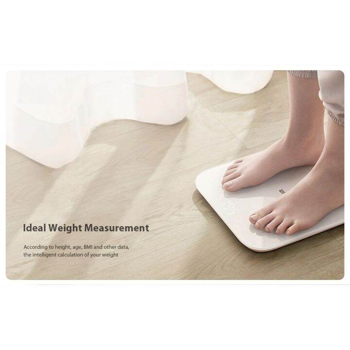 xiaomi-smart-scale-รุ่น2-ที่ชั่งน้ำหนัก-ดีไซน์สวย-ความแม่นยำสูง-วัดน้ำหนักสุดละเอียด100g-150kg-เครื่องชั่งน้ำหนัก-เครื่องชั่ง-นน-กิโลชั่งน้ำนัก