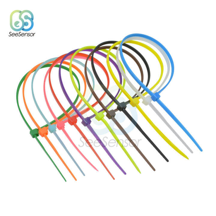 100-ชิ้น-150-มิลลิเมตร-self-locking-nylon-cable-ties-ลวดพลาสติก-zip-tie-binding-wrap-สายรัดยึดสายห่วง-12-สี-yrrey