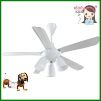 พัดลมโคมไฟ WINFAVOUR SC09 WF556CP-2 56 นิ้ว สีขาว 3 หัวCEILING FAN WITH LIGHT WINFAVOUR SC09 WF556CP-2 56" WHITE 3-LIGHT **ด่วน สินค้าเหลือไม่เยอะ**