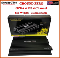 เพาเวอร์แอมป์ POWER GROUND ZERO GZFA 4.120 4 Channel 650 W