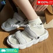 YUNGUANG Dép nữ đi trong nhà và ngoài trời đế dày chống trượt giẫm lên cứt
