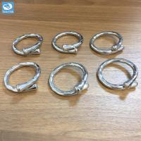 [ส่งไวจากไทย]ห่วงรัดผ้าเช็ดปาก ลายกลมทุบปลายหัวหมุด 6 ชิ้น/ชุด NAPKIN RING # TWIN FISH รหัส NR-3