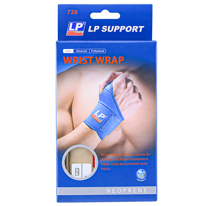 (ของแท้ 100) LP SUPPORT 726 ผู้ชาย/ผู้หญิง ที่รัดข้อมือ WRIST WRAP