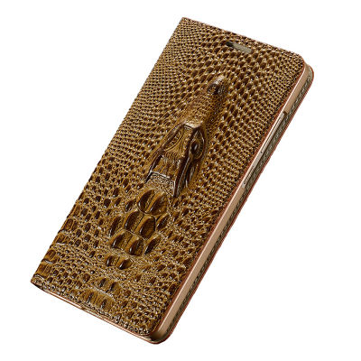 LANGSIDI Flip cover Crocodile Genuine Leather phone case for iphone 12 Pro 12 mini XS max XR 8 plus 11 11pro Card Magnetic case