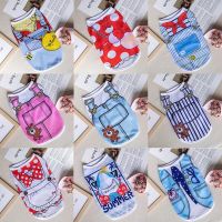 Cartoon Puppy Dog Vest Shirt Summer Pet Clothes for Small Dogs Chihuahua Yorkshire Maltese Shirts Dogs Pets Clothing Cat Outfit