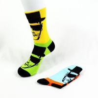 【New】 Breaking Bad Walter White Heisenberg Street Style Casual Unisex TV Lattice Designer Cotton Socks