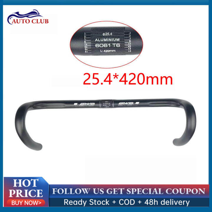 (Cheapest) Road Bike Drop Bar Aluminum Alloy Fixed Gear Bike Bent Bar