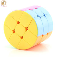 【Ready Stock】3x3 Cylinder Cube Stickerless Professional Smooth Speed Puzzle Cube Intelligence Toys Gifts For Children