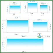 Tranh Decal Dán Bể Cá, Bể Thủy Sinh - Bầu Trời Open Sky