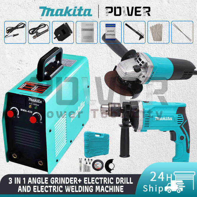 Makita 3In1 MMA450 Portable Igbt Inverter Welding Machine+Makita