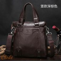 Factory Direct supply kangaroo male bag cross section portable business leather briefcase mens shoulder messenger bag a