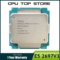 ใช้ Intel Xeon E5 2697V3 2697โปรเซสเซอร์ V3 14-Core 2.60GHZ 35MB 22nm LGA 2011-3 TDP 145W CPU Gubeng