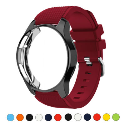 Silicone Case+band For Samsung Galaxy watch 46mm42mm strap Gear S3 Frontier Band Sports watchband+Protector watch case 4246 mm