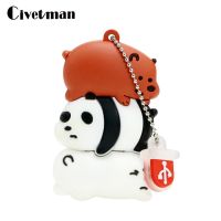 Cartoon 128GB Cute Panda Pig Cat Animal USB Flash Drive 8GB 16GB 32GB 64GB Pendrive 256GB USB 2.0 Memories USB Stick Memory Disk