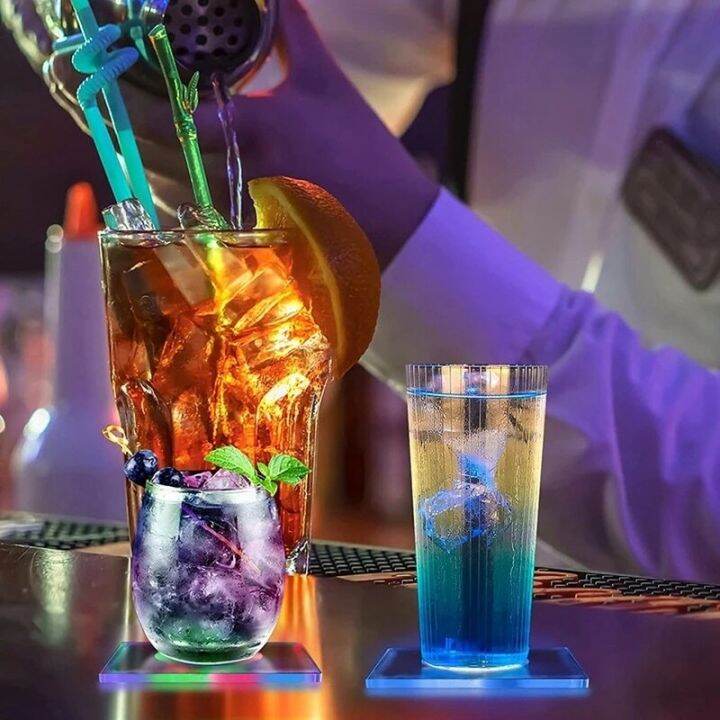 40pcs-led-luminous-coaster-holder-mug-stand-light-bar-mat-table-placemat-party-drink-glass-creative-pad-round-home-decor-kitchen