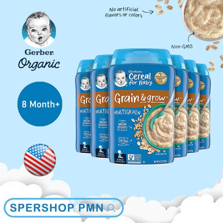 gerber-ซีเรียลอาหารเด็กทารก-8-เดือน-รส-ข้าวdha-และ-ข้าวโอ๊ต-227g