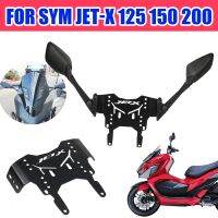 ✶๑✥ For SYM JET-X 125 150 200 X125 X150 X200 JETX Motorcycle Accessories Rear View Mirrors Front Fixed Bracket Rearview Holder Parts