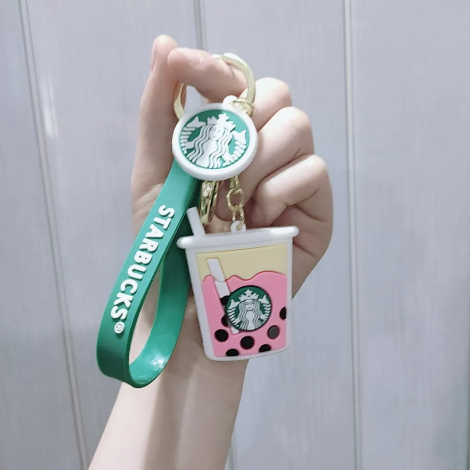 Car Bag Pendant Key Chain Personality Creativity Starbucks Milk