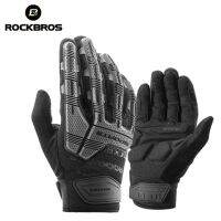 ROCKBROSถุงมือขับรถSBR 6มม.แผ่นรองที่หนาขึ้นกันกระแทกBreathable GELจักรยานเสือภูเขาถุงมือผู้ชายผู้หญิงถุงมือแบบเปิดครึ่งนิ้ว