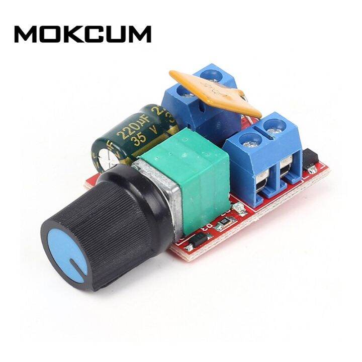 4 Controladores De Velocidad PWM DC 5V-35V 5A - Regulador Reversible Para Motor, Bomba De Agua, Ventilador, Con Interruptor Y Destornillador