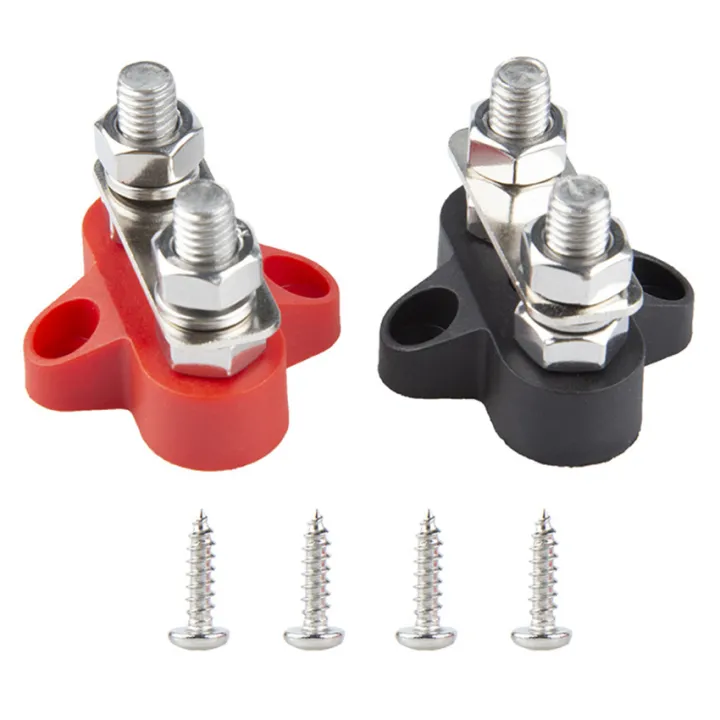 48V DC M8 Battery Power Distribution Terminal Busbar Set - Stud Junction Post Kit