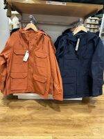 UNIQLO แจ็คเก็ต Jaket Daki Gunung แจ็คเก็ตมีฮู้ดมีกระเป๋าหลายใบหลวมสำหรับผู้ชายและผู้หญิงด้านบนกันน้ำ459590