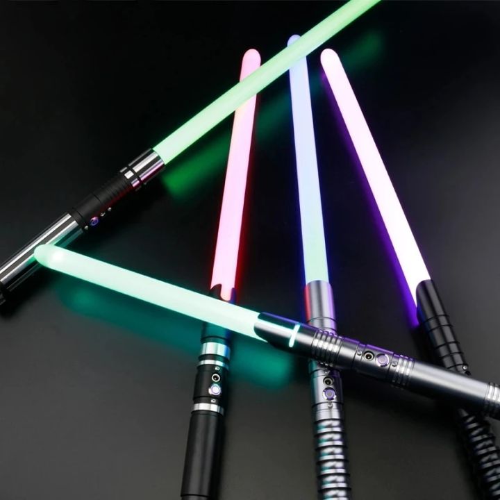 rgb-lightsaber-โลหะดาบเลเซอร์ดาบแสงดาบ12เปลี่ยนสี5เสียง-foc-rave-อาวุธกระพริบของเล่น-kpop-lightstick