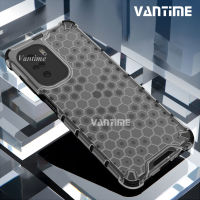 Vantime สำหรับ Xiaomi Poco F3 รังผึ้งเคสมือถือกันกระแทกโปร่งแสงกลับ