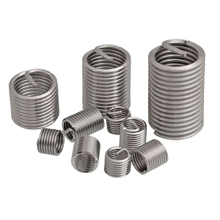 10/50pcs M3 M4 M5 M6 M8 M10 Stainless Steel 304 Thread Inserts Helical Screw  Coiled Wire Sleeve Helicoil Thread Repair Insert Nails Screws Fasteners