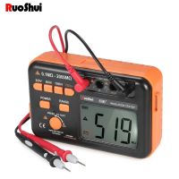 RuoShui 60B+ Digital Insulation Resistance Tester 1000V Megger Test DC AC 2000m Ohm High Voltage Short Circuit Input Alarm VC60B