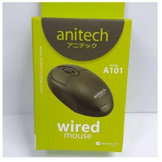 โปรแรงประจำเดือน-เม้าท์มีสาย-usb-mouse-optical-usb-anitech-a101-ราคาถูก-ขายดี-เกมมิ่ง-สะดวก-อุปกรณ์อิเล็กทรอนิกส์