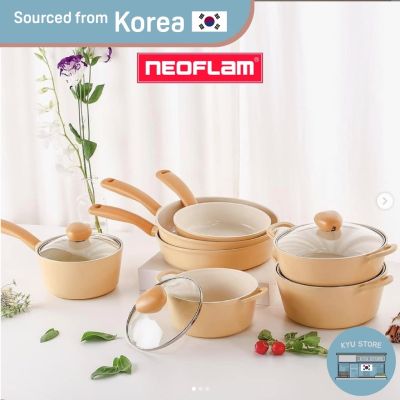 [Like Activities]ขนสัตว์☇[Neoflam] FLAN ความร้อนเหนี่ยวนำกระทะ/หม้อกระทะทอดไม่ติดทำจากเกาหลี-ตัวเลือกเต็ม