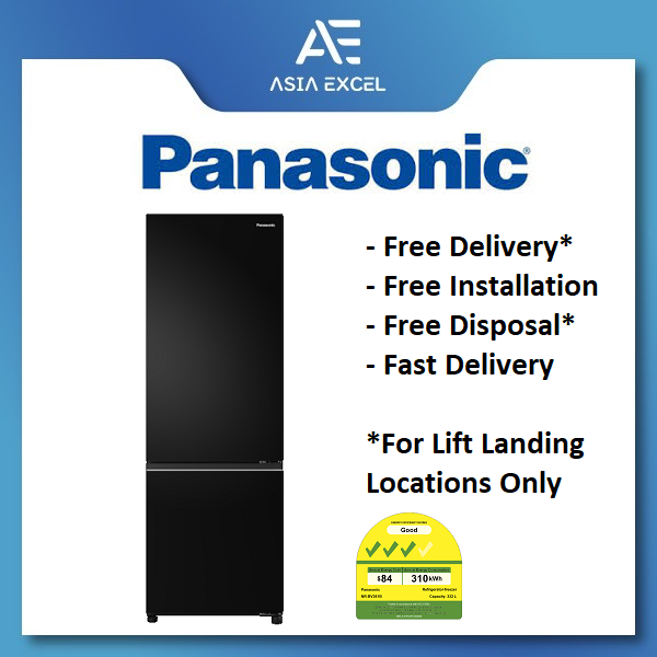 panasonic fridge freezer black