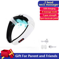 6 Heads Neck Massager Shoulder Cervical Massager Multifunctional Electric Hot Compress Pulse Neck Protector WIth Remote Control