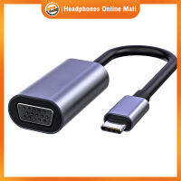อะแดปเตอร์ Type-C เป็น Vga สำหรับโน้ตบุ๊ค Type-C Projector Transmission Interface Usb 3.1 10Gbps Usb C To Vga Converter