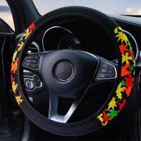 [Automobile accessories] ที่ครอบพวงมาลัยรถยนต์หลากสีไม่มีแหวนภายในสีเข้าคู่แฟชั่นนีโอพรีนแบบนิ่มสำหรับ TOYOTA PRIUS C JEEP Ford