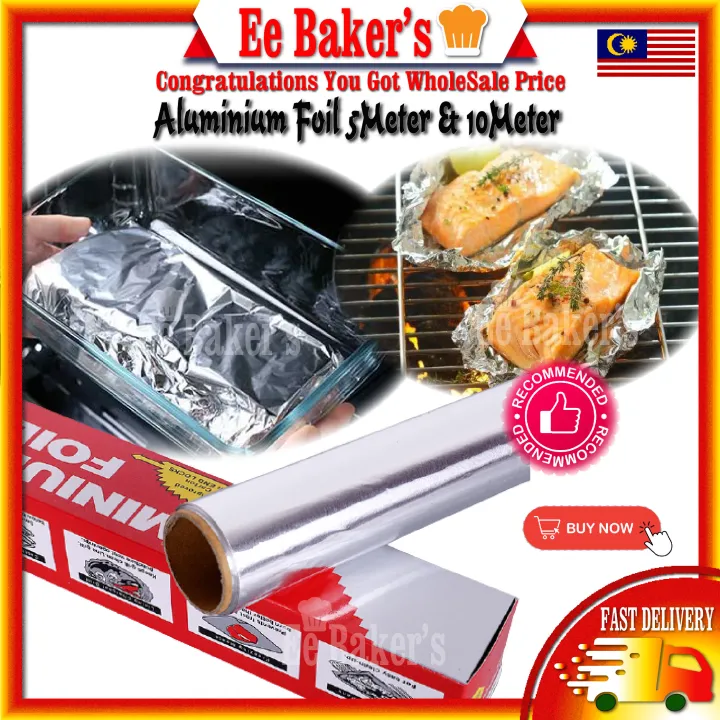 Aluminium Foil Bbq Baking Foil Kerajang Aluminium Cake Foil Kitchenware Baking Tools Cooking Bbq