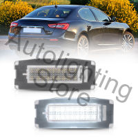 2PCS For Maserati Ghibli M157 14 15 16 17 18 19 20 LED License Number Plate Light Registration Number Lamp Canbus Error Free