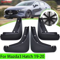 Apktnka 4x Mudflaps สำหรับ Mazda 3 Mazda3 BP 2019 2020 2021 2022 Hatchback Mud Flaps Splash Guards Mudguards ด้านหน้าและด้านหลัง Fender