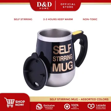 350ml Self Stirring Coffee Mug Sets Stainless Steel Lazy Self